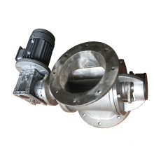 Industrial airlock granular discharger rotary feeder valve